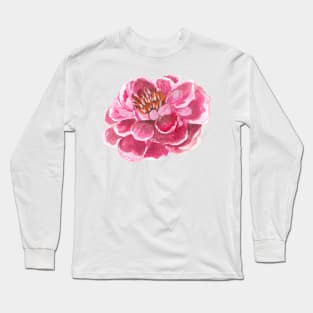 Pink flower colour water Long Sleeve T-Shirt